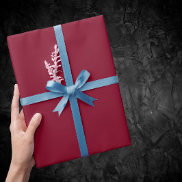 Burgundy Solid Color Geschenkpapier