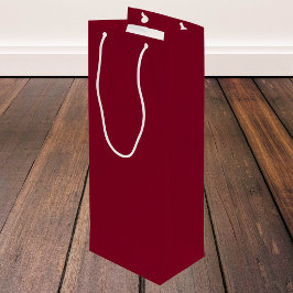 Burgundy Solid Color Geschenktüte Für Weinflaschen