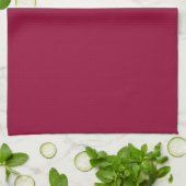 Burgundy Solid Color Geschirrtuch (Gefaltet)