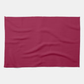 Burgundy Solid Color Geschirrtuch (Horizontal)