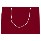 Burgundy Solid Color Große Geschenktüte (Vorderseite)