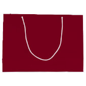 Burgundy Solid Color Große Geschenktüte (Rückseite)