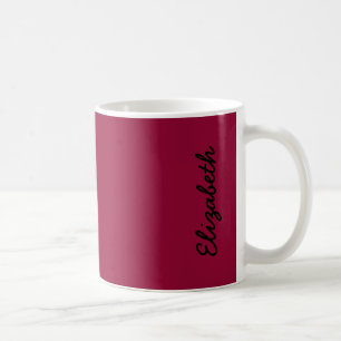 Burgundy Solid Color Kaffeetasse