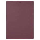 Burgundy Solid Color Klemmbrett (Rückseite)