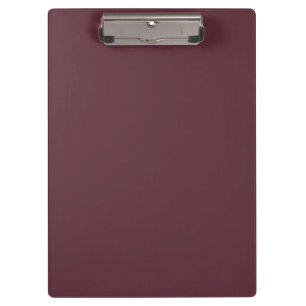 Burgundy Solid Color Klemmbrett
