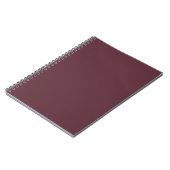 Burgundy Solid Color Notizblock (Linke Seite)