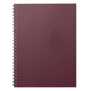 Burgundy Solid Color Notizblock