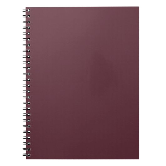 Burgundy Solid Color Notizblock (Vorderseite)