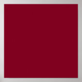 Burgundy Solid Color Poster (Vorne)
