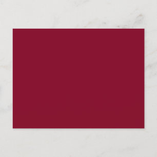 Burgundy Solid Color Postkarte