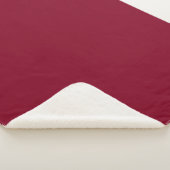 Burgundy Solid Color Sherpadecke (3/4)
