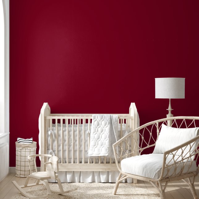 Burgundy Solid Color Tapete (Kinder)
