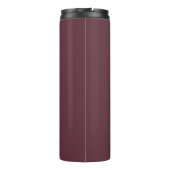 Burgundy Solid Color Thermosbecher (Rückseite)