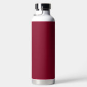 Burgundy Solid Color Trinkflasche (Rechts)