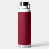 Burgundy Solid Color Trinkflasche (Rückseite)