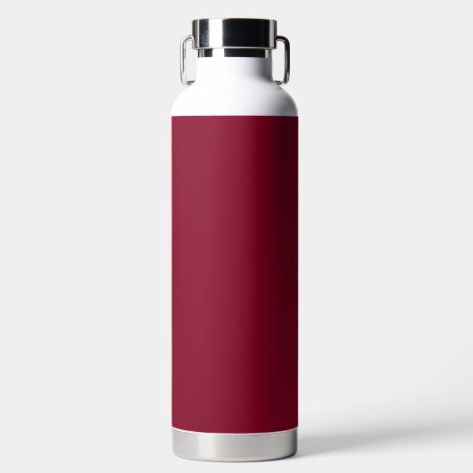 Burgundy Solid Color Trinkflasche (Vorderseite)
