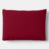 Burgundy Solid Color Zubehörtasche (Vorderseite)