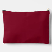 Burgundy Solid Color Zubehörtasche (Rückseite)