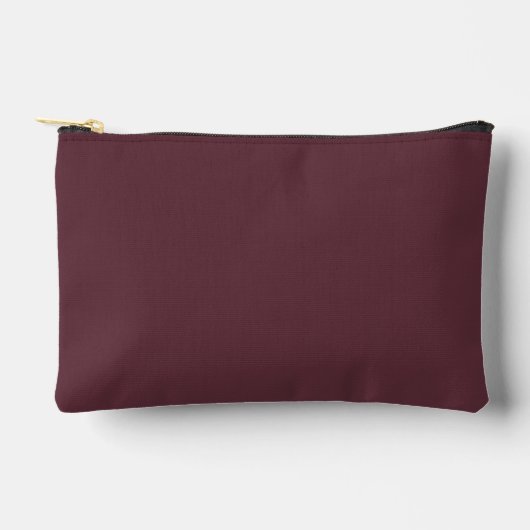 Burgundy Solid Color Zubehörtasche (Vorderseite)
