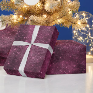 Burgundy Sparkle Geschenkpapier