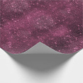 Burgundy Sparkle Geschenkpapier (Ecke)
