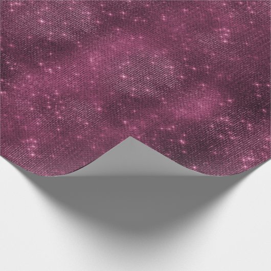 Burgundy Sparkle Geschenkpapier (Ecke)