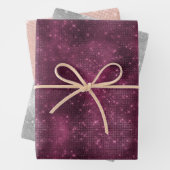 Burgundy Sparkle Geschenkpapier Set (Beispiel)