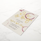 Burgundy Stains Party Folieneinladung (Gedreht)