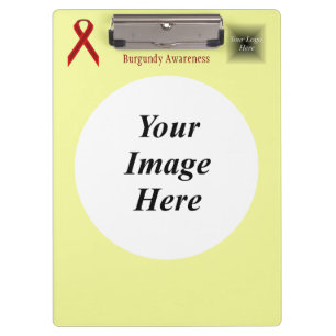 Burgundy Standard Ribbon Template by K Yoncich Klemmbrett