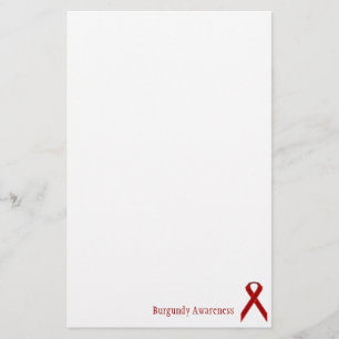 Burgundy Standard Ribbon von Kenneth Yoncich Briefpapier