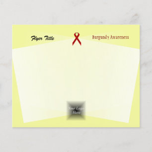 Burgundy Standard Ribbon von Kenneth Yoncich Flyer
