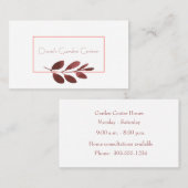 Burgundy Stem Visitenkarte (Vorne/Hinten)