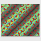 Burgundy Stnd Ribbon Pattern von Kenneth Yoncich Geschenkpapier (Flach)