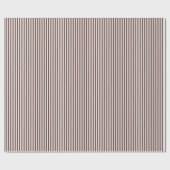 Burgundy Striped Elegantes Wrapping Paper Geschenkpapier (Flach)