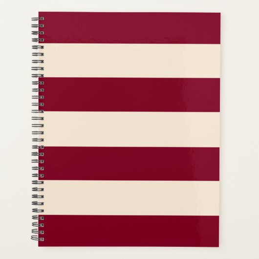 Burgundy Stripes Planer (Vorderseite)