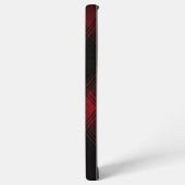 Burgundy Tartan Samsung Galaxy Hülle (Linke Seite)