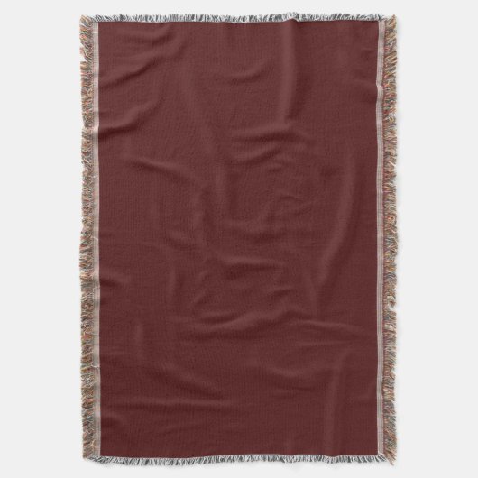 Burgundy Throw Blanket Decke (Vorderseite Vertikal)