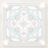 Burgundy Tile Glasuntersetzer (Rückseite)