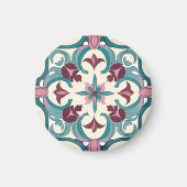 Burgundy Tile Magnet (Vorne)