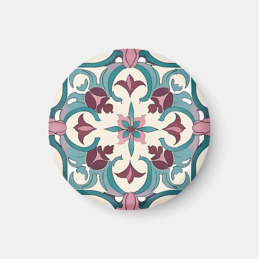 Burgundy Tile Magnet (Vorne)