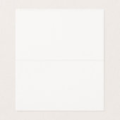 Burgundy Toile Jouy Floral Platzkarte Tischdekor (Innenseite Aufgefaltet)