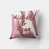 Burgundy Tulips Blume Blumenzwiebeln Kissen (Rückseite)