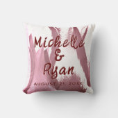 Burgundy Tulips Blume Blumenzwiebeln Kissen (Vorderseite)