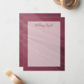 Burgundy Tulle Texture Mitteilungskarte (Vorderseite/Rückseite Beispiel)