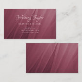 Burgundy Tulle Texture Visitenkarte (Vorne/Hinten)