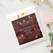 Burgundy Twinkle Little Star Gold Girl Baby Dusche Geschenktütchen (Versiegelt)