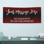 Burgundy und Black Ombre Hinzufügen Sie Ihren benu Banner (Messe)