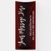 Burgundy und Black Ombre Hinzufügen Sie Ihren benu Banner (Vertikal)