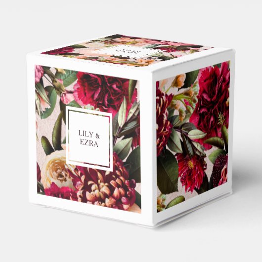 BURGUNDY UND BLUSH GESCHENKSCHACHTEL (Rückseite)