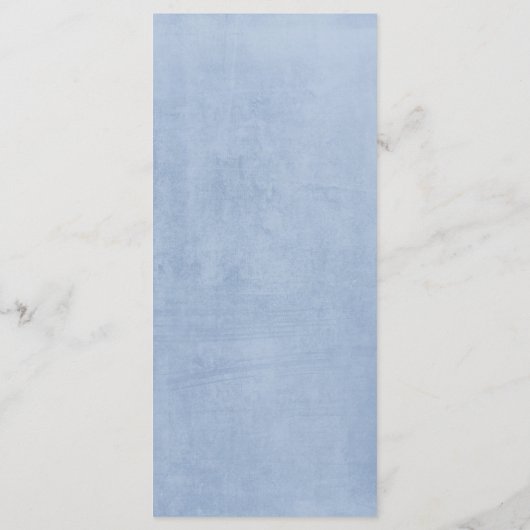 Burgundy und Dusty Blue Wedding Menus Programm (Rückseite)